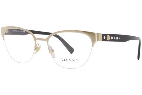 Versace™ VE1253 1252 52 Pale Gold Eyeglasses 